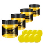 PIPIHUA Beeswax Polish and Conditioner for Wood Furniture - Waterproof & Restorer Wood Wax, Multipurpose Beeswax Furniture Polish and Cleaner for All Types and Colours(4100g with 8 Sponges)