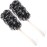 Arswin Back Scrubber for Shower,Loofah Long Handle Bath Body Brush,Soft Nylon Mesh Sponge for Shower,Loofah On a Stick for Men Women,Exfoliating Scrub Cleaning Luffa for Elderly(2-Pack,Black)