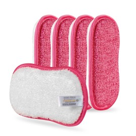 Kitchen Dish Sponge Scrubber Non Scratch, Dishcloth No Odor Reusable Washable Multipurpose Scrub Pads Sponges Heavy Duty for Dawn Dish Soap Cleaning of Sink Pans