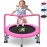 BCAN 36\'\' Toddler Trampoline, ASTM Certified - Kids Trampoline for Ages 1-6, Foam Handle & Safe Thickened Cover, Mini Trampolines for Kids Indoor, Easy to Assemble