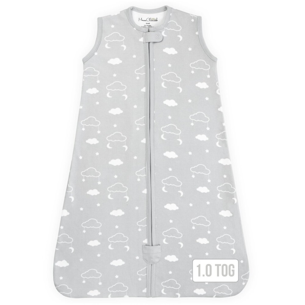 Baby Sleep Sack 1.0 TOG, Organic Cotton Baby Wearable Blanket with Two-Way Zipper, Swaddle Transition Baby Sleeping Bag, All-Season Sleep Sack for Newborn Infant Toddler Boy Girl, 18-24 Months, 1-Pack