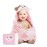 FOREVERPURE Baby Towels with Hood - Soft, Absorbent Viscose Made of Bamboo, Extra Large 35 x 35 Inches, for Newborns, Infants, Boys and Girls, Pink
