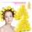 Jumbo Foam Sponge Hair Roller Soft Sleeping rollers Curvy Wavy Hairstyle Curling Hair Styling Tools 24 Pieces Use For Long Hair Short Hair Ladies And Children 2X2.75(yellow)