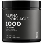 Toniiq 1000mg Ultra High Strength Alpha Lipoic Acid Capsules - Highly Purified 99%+ USP Standard - 120 Capsules ALA Supplement