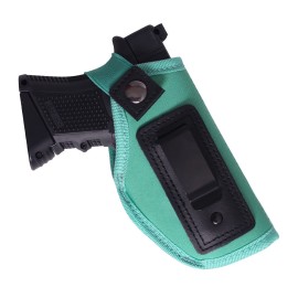 POYOLEE Gun Holster for Women Concealed Carry Holster for Pistols Universal IWB Holster Fits Glock 19 26 43 Springfie XD LC9 & All Similar Handguns (Green, Left-Handed Draw (IWB))
