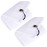 Mile High Life 2 Pack White Microfiber Tri-Fold Golf Towels with Carabiner Clip, Water Absorbent, Size 16x21
