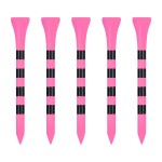 Zivisk Wooden Golf Tees 2-3/4 inch 100 Count, 2.75 Long Golf Wood Bamboo Tees for Women (Pink,70MM)