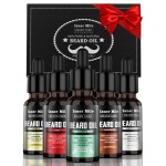 ISNER MILE Beard Oil Kit Stocking Stuffers: Gifts for Men Him Dad Boyfriend, Mustaches Conditioner - Soften - Strength with Sandalwood, Bay Rum, Vanilla, Cologne, Unscented, Beard Grooming and Care