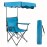 Homcosan Folding Camping Chair with Shade Canopy and Cup Holder Beach Chair with Canopy Shade Thicken 600D Oxford Portable Chairs Heavy Duty Support 330lbs for Outdoor