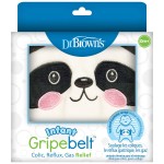 Dr. Brown\'s Infant Gripebelt Heated Belly Band, Soothe Baby\'s Tummy with Gentle Warmth and Compression, Panda, 0m+