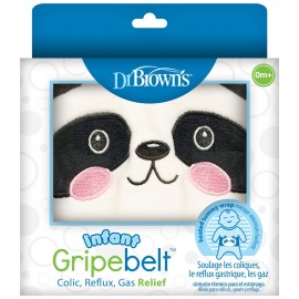 Dr. Brown\'s Infant Gripebelt Heated Belly Band, Soothe Baby\'s Tummy with Gentle Warmth and Compression, Panda, 0m+