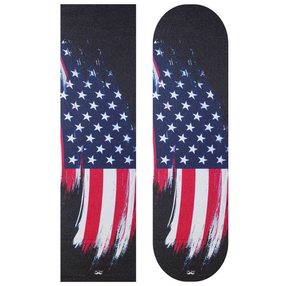 Mr. Pen Skateboard Grip Tape - American Flag Design, Non-Slip, 9 x 32.25, Suitable for Skateboards, Longboards, Scooters