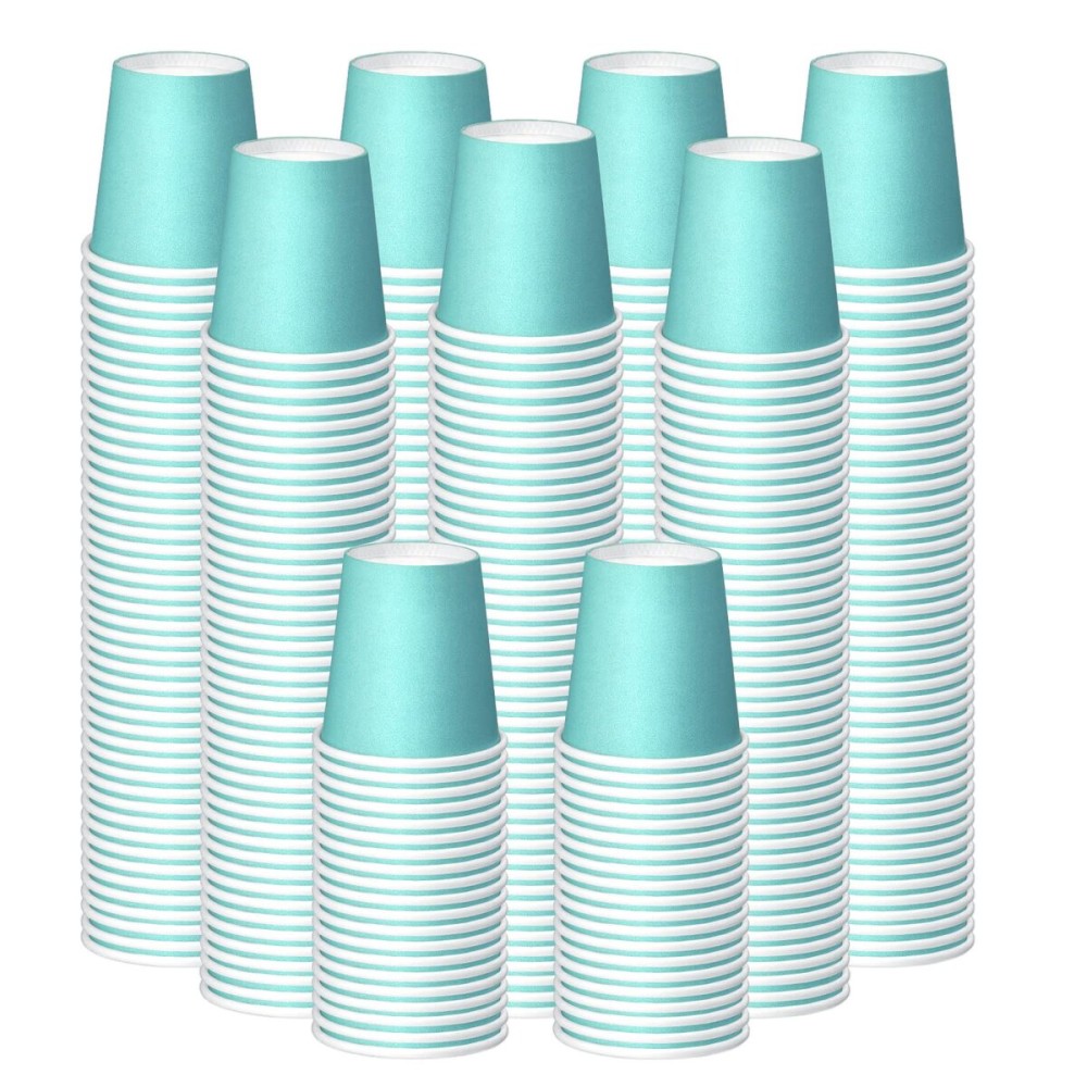 Prgery 350 Pack 3oz Paper Cups, Bathroom Cups Disposable,Moushwash Cup Small Snack Cup for Water, Juice, Candy Ideal for Party Bathroom and Office(Blue)