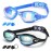 COOLOO Swim Goggles Men, 2 Pack Swimming Goggles for Women Kids Adult Anti-Fog
