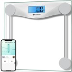Etekcity Bathroom Scale for Body Weight and BMI, Upgraded Bluetooth Digital Scale, Large Blue LCD Backlight Display, High Precision Measurements, 400 Pounds