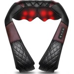 Shiatsu Neck and Back Massager with Heat, Electric Deep Tissue 4D Kneading Massage Pillow for Shoulder, Leg, Body Muscle Pain Relief - Best Gifts for Women Men Mom Dad