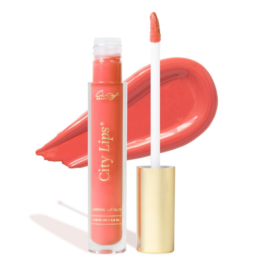 City Beauty City Lips Plumping Lip Gloss Los Angelips - High-Shine Gloss for Fuller, Younger-Looking Lips | Hydrating & Smoothing Lip Treatment Hyaluronic Acid