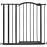 Summer Infant Extra Tall Decor Pet and Baby Gate, 28.75 - 39.75 Wide, 36 Tall, Pressure or Hardware Mount, Install In-between Rooms, Doorways & Stairways, Walk-Through Safety Gate, Black