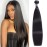 Amella Hair Brazilian Virgin Hair Straight 1 Bundle 100% Unprocessed Brazilian Straight Human Hair Weave Bundles Weaving Natural Black Color (10inch,95g)