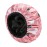 YIZIJIZI Triple Layer Reusable Waterproof Shower Cap for Women Large Terry Lined Hair Cap for Long Thick Hair Travel Bath Care Pink Flowers