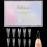 Ohlove 500Pcs Stiletto Nail Tips Full Cover Clear Fake Nails for Acrylic Nails, 10 Sizes
