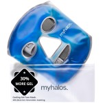 MyHalos Ice Face Mask - Frozen Face Mask for Pain Relief, Migraine & Wisdom Tooth Surgery - Our Cooling Face Mask for Swelling, Puffiness & Stress Relief - Hot or Cold Gel Face Mask Cold Pack