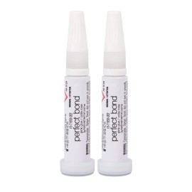 Nailene Perfect Bond Nail Glue, Super Strong, Durable, Easy to Apply Acrylic Nails, Press On Nails, Repairs Natural Nails, Quick Drying Nail Adhesive, Lasts 7 Days, Pink Tint, 2 g/0.07 oz, 2 Pack