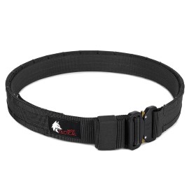 WOLF TACTICAL Molle Duty Belt - Duty Belts Law Enforcement Battle Belts Tactical Gun Belt 1.75 Quick Release Combat Belt