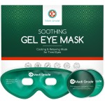 Medi Grade Cooling Eye Mask for Puffy Eyes, Allergies, Sinuses - Reusable Gel Eye Mask and Cooling Pads with Thermo-Bag for Dark Circles, Hangovers and Migraine Relief - Cold Eyemask