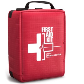 First Aid Kit, Professional Trauma First Aid Kit with Labelled Compartments Molle System for Car, Hiking, Backpacking, Camping, Traveling, and Cycling