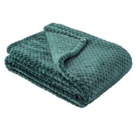 Fuzzy Blanket or Fluffy Blanket for Baby, Soft Warm Cozy Coral Fleece Toddler, Infant or Newborn Receiving Blanket for Crib, Stroller, Travel, Decorative (28Wx40L, XS-Black Green)