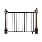 Summer Infant Metal Banister & Stair Safety Baby Gate, 31\'-46\' Wide, 32.5\' Tall, Banister & Wall Mount, Black