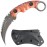 Ccanku C1691 Fixed Blade Knife D2 Steel G10 Handle 4 Inches,Outdoor Survival Claw Teeth Knife,Camping EDC Tools, Kydex Sheaths  