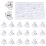 JANYUN 48Pcs Clear Mini Hair Claw Clips for Girls Women Fine Hair Plastic Multifunction Clamp Clips Hair Accessories Gifts