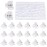 JANYUN 48Pcs Clear Mini Hair Claw Clips for Girls Women Fine Hair Plastic Multifunction Clamp Clips Hair Accessories Gifts