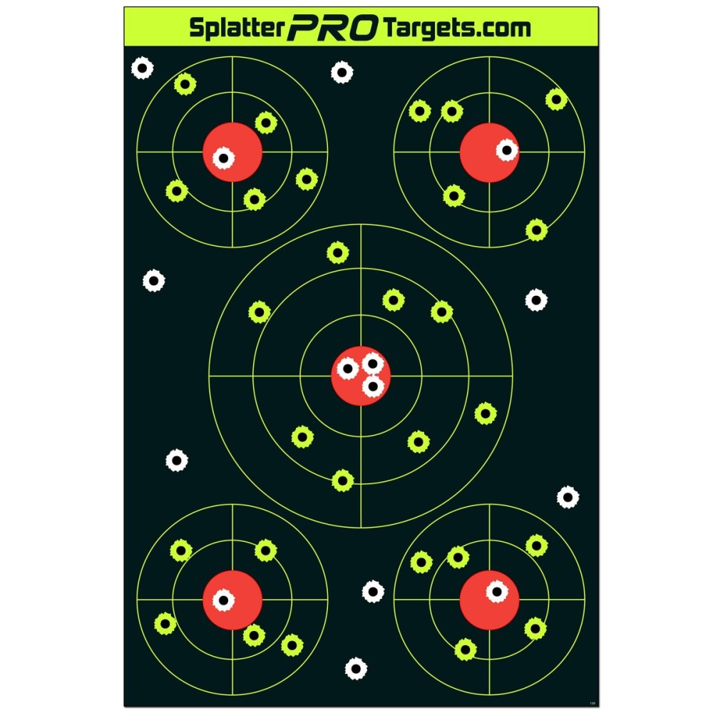 12x18 Splatter Targets. Shots Burst with a Bright Splatter Upon Impact. Instantly See Your Shots (10)