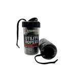 Rapid Rope Canister 120ft Olive Green Flat Tactical Paracord, Made in USA, 1100lb Tested Heavy Duty Poly Rope Test Cord, Non-Tangle Dispenser Included - Hiking, Camping, Survival, Utility, Climbing