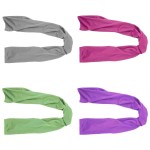 SMALLElectric 4 Packs 40x 12 Microfiber Cooling Towel, Temperature Regulating, Multicolor, 4 Count, Sports/Workout
