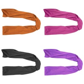 SMALLElectric 4 Packs Microfiber Cooling Towel (40x 12), Ice & Chilly Stay Cool for Yoga, Sport, Gym & More Activities (Multicolor)