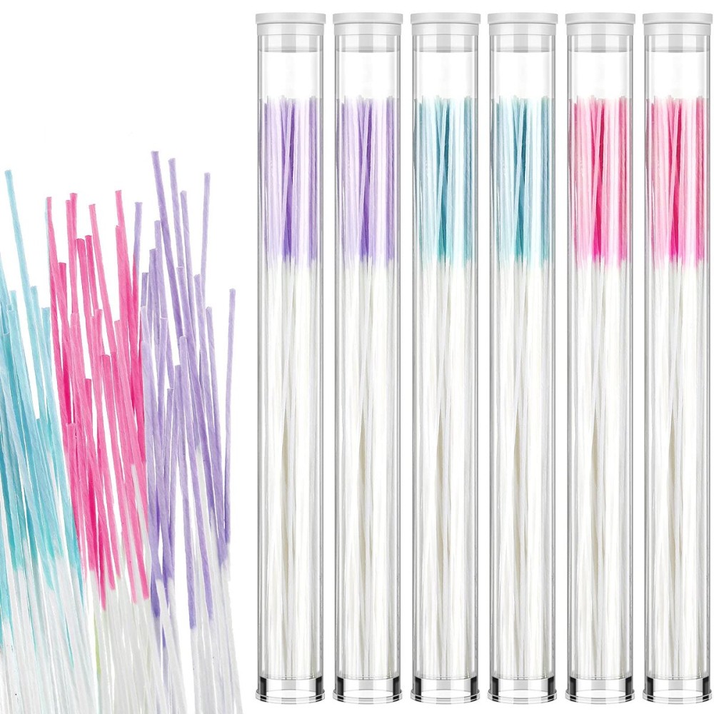 Maitys 360 Pieces Ear Hole Floss Piercing Cleaner Floss Disposable Piercing Aftercare Cleaning Line Ear Hole Care Cleaning Tool for Women Men(Blue, Rose Red, Purple)