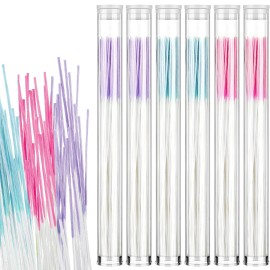 Maitys 360 Pieces Ear Hole Floss Piercing Cleaner Floss Disposable Piercing Aftercare Cleaning Line Ear Hole Care Cleaning Tool for Women Men(Blue, Rose Red, Purple)