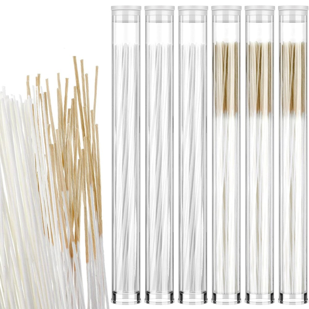 Maitys 360 Pieces Ear Hole Floss Piercing Cleaner Floss Disposable Piercing Aftercare Cleaning Line Ear Hole Care Cleaning Tool for Women Men(White, Brown)