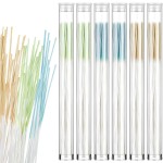 Maitys 360 Pieces Ear Hole Floss Piercing Cleaner Floss Disposable Piercing Aftercare Cleaning Line Ear Hole Care Cleaning Tool for Women Men(Green, Blue, Brown)