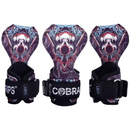 Cobra Grips PRO Weight Lifting Gloves Heavy Duty Straps Alternative Power Lifting Hooks Best for Deadlifts Adjustable Neoprene Padded Wrist Support Bodybuilding (FIT Fang-Sub-LA)