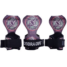Cobra Grips PRO Weight Lifting Gloves Heavy Duty Straps Alternative Power Lifting Hooks Best for Deadlifts Adjustable Neoprene Padded Wrist Support Bodybuilding (PRO Knot-Sub-Leath)