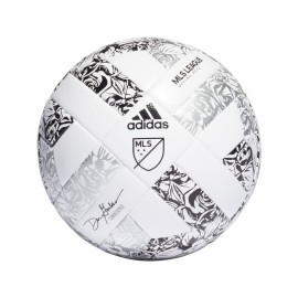 adidas Unisex-Adult MLS League Nativo Ball, White/Silver Metallic/Black, 4