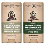 Dr. Squatch Natural Deodorant for Men - Odor-Squatching Aluminum Free - Pine Tar & Birchwood Breeze (2.65 oz, 2-Pack)