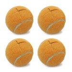 Magicorange 4 PCS Precut Walker Tennis Balls for Furniture Legs and Floor Protection, Heavy Duty Long Lasting Felt Pad Glide Coverings (Orange)