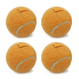 Magicorange 4 PCS Precut Walker Tennis Balls for Furniture Legs and Floor Protection, Heavy Duty Long Lasting Felt Pad Glide Coverings (Orange)