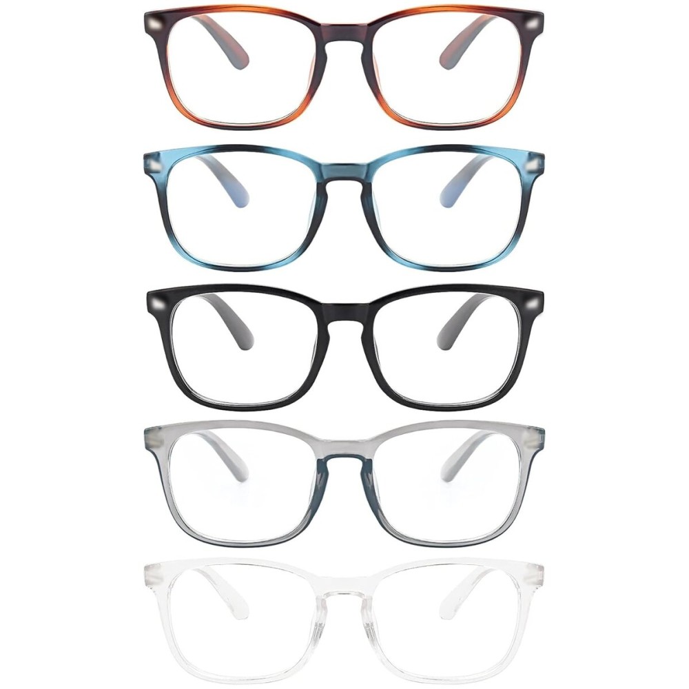 MIGSIR Blue Light Blocking Glasses for Computer Gaming, Fashion Fake Helps Reduce Screen Fatigue Eyeglasses for Women Men